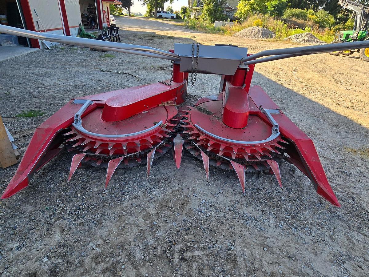 Used 2019 Dion Scorpion 300, 9ft Hay Head, 4 Row Corn Head, Processor