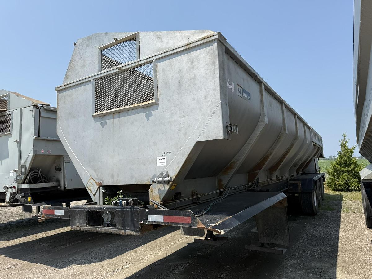 Used H.F. Stewart 40' Live Bottom Produce Trailer