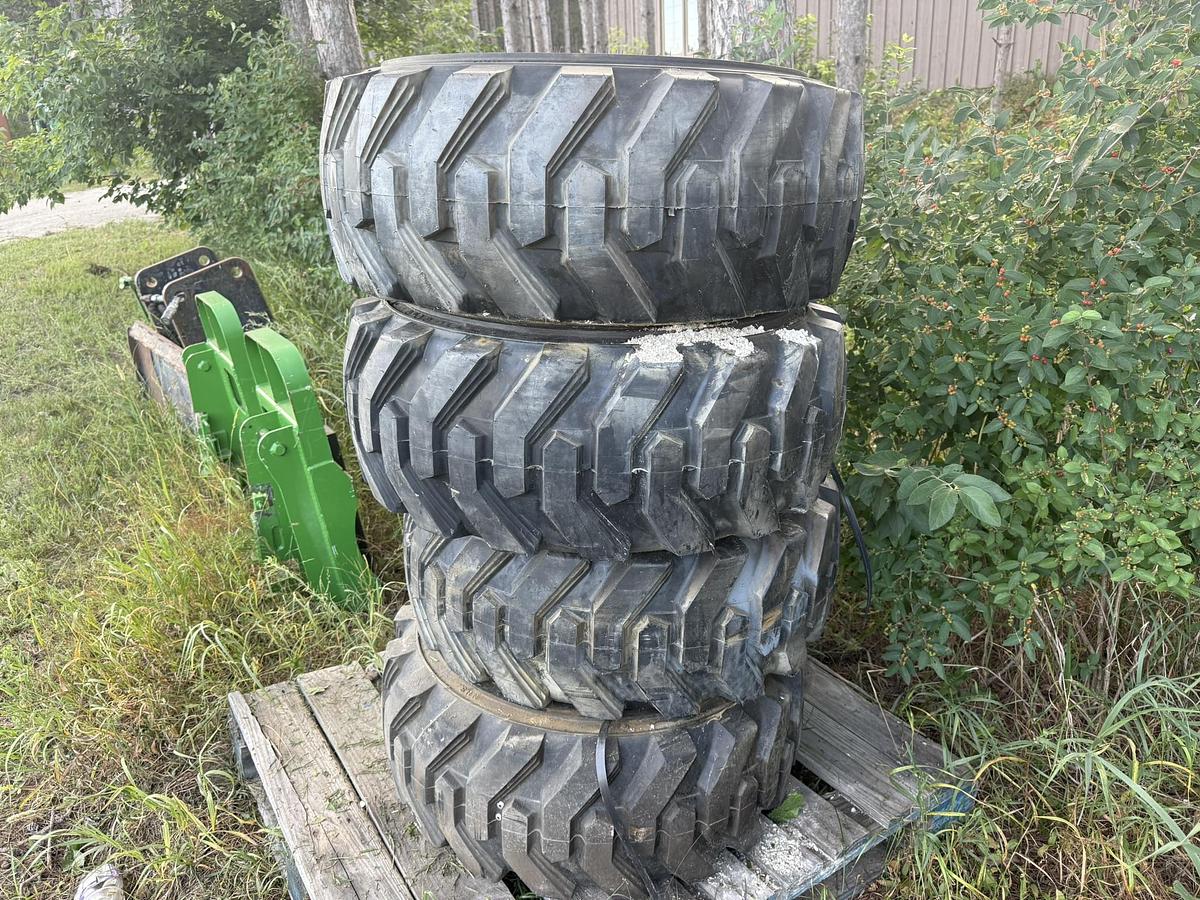 Used 2025 Kubota 12x16.5 Ru Flat Skid Steer Tires Brand New Never Used