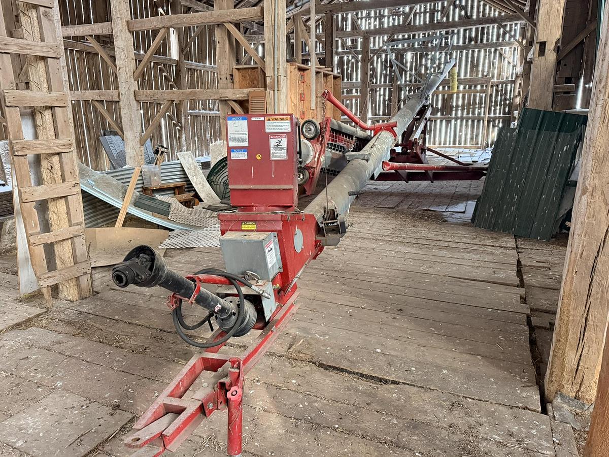 Used Sudenga 10" x 61' Auger With Swinging Fill Auger