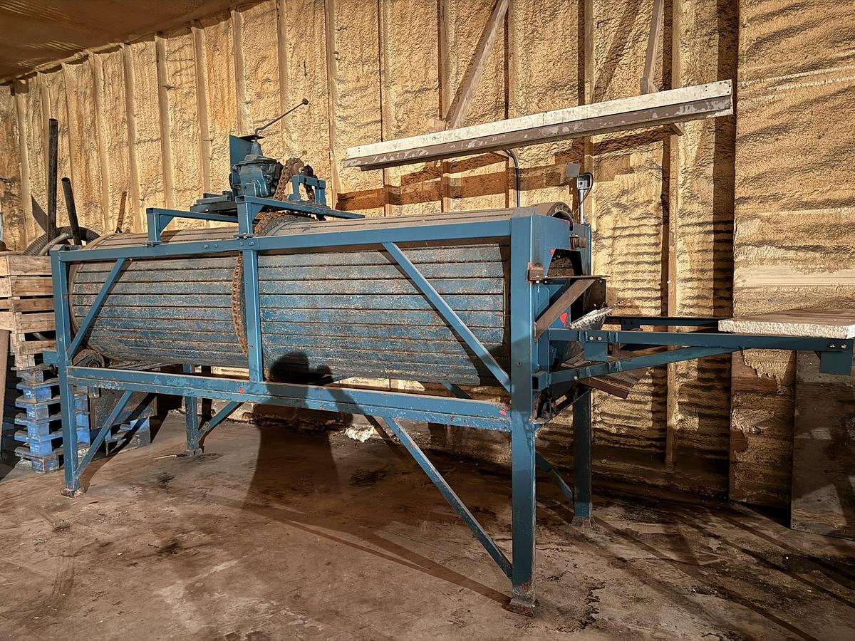 Used Produce Barrel Washer, 11' Long, 3' Diameter