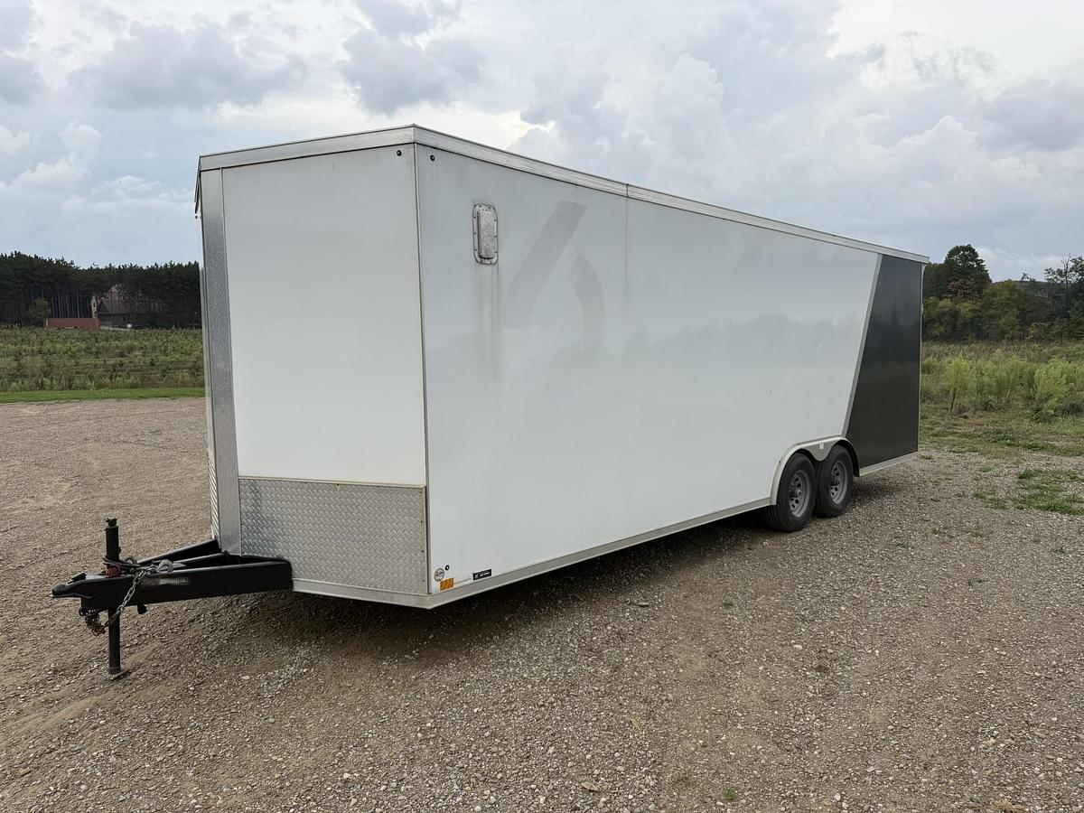 Used 2022 Cross Alpha Series 24' V-Nose Enclosed Trailer