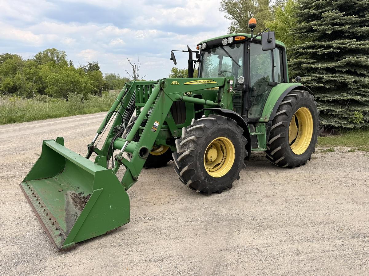 Used 2010 John Deere 6430 Premium, 673 Loader, 3,080 Hours