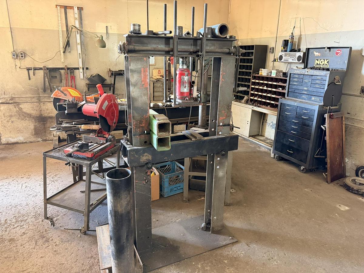 Used Shop Tools and Equipment - Press, Dill Press, Band Saw, Mill, Welder