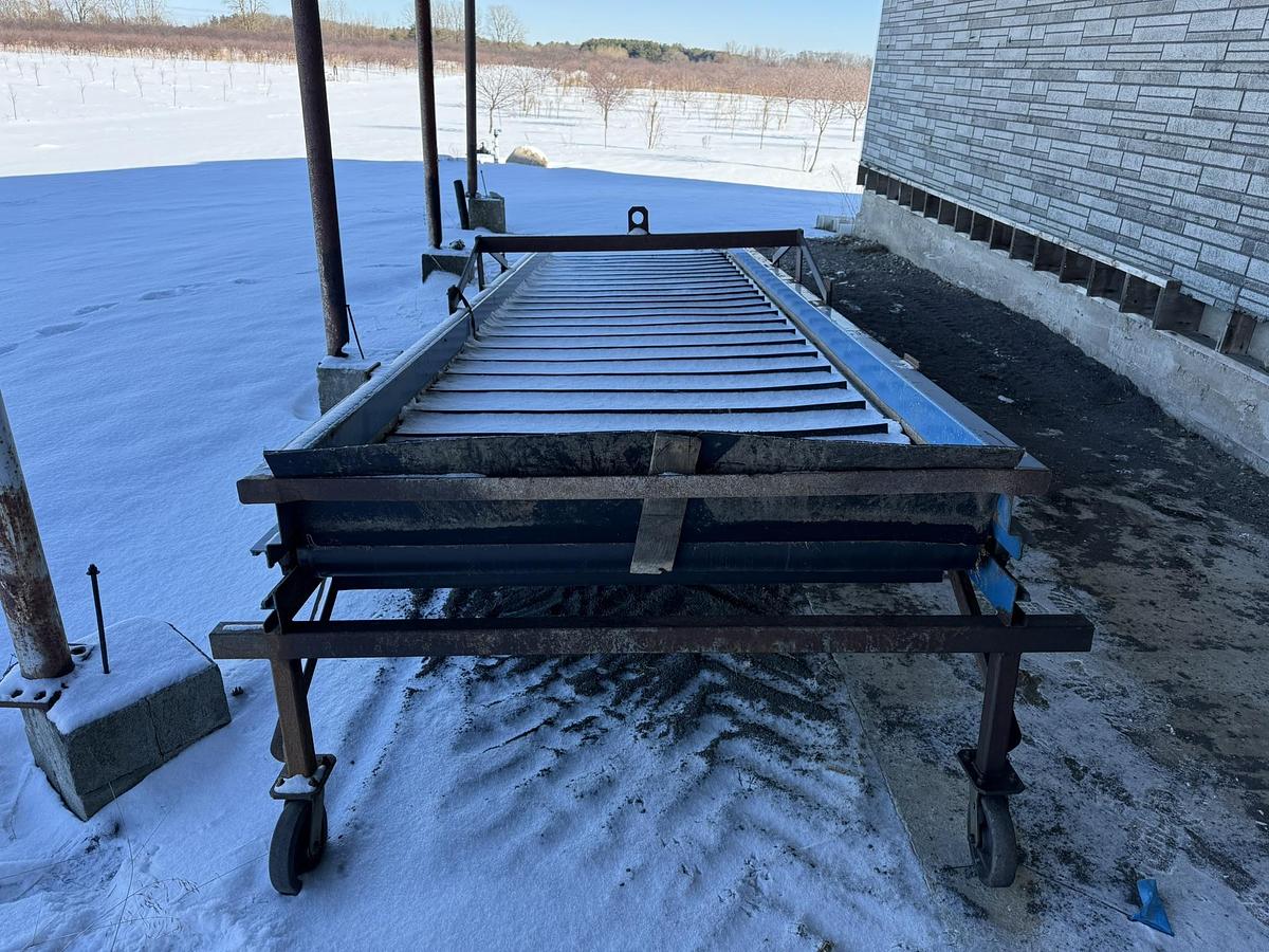 Used Alliston Machinery 20' Long By 60" Wide Elevator Conveyor