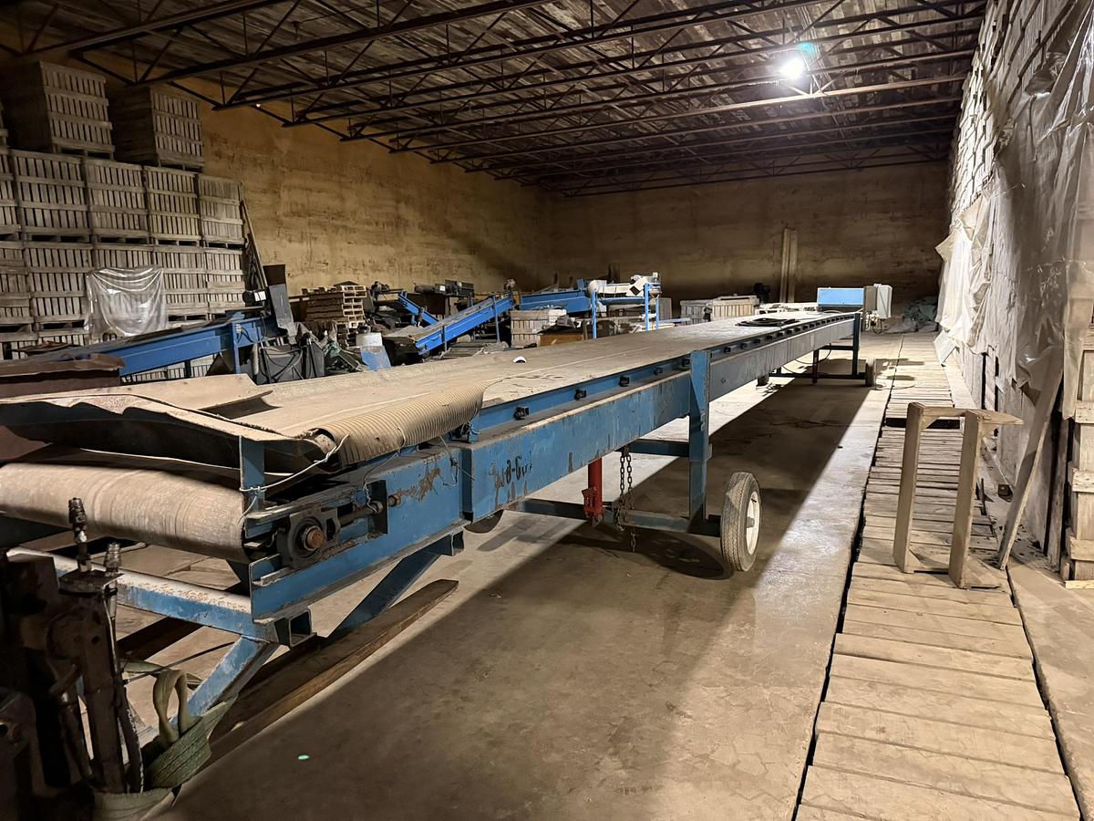 Used Alliston Machinery 50' Long by 36" Wide Belt Conveyor