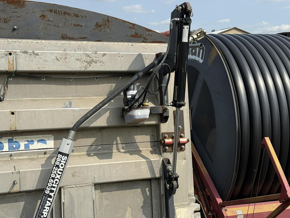 Used 1986 Cobra 40' End Dump Trailer, Electric Tarp, Hyd. Endgate