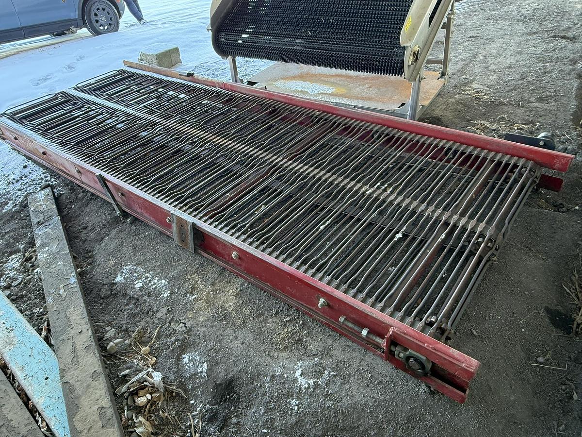 Used Belted Chain Elevator Coneyor 52" Wide 142" Long