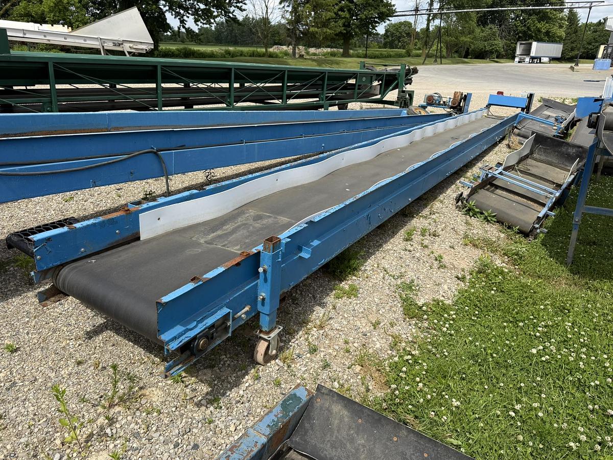 Used Alliston Machinery 34' Tag Along Conveyor With 28" Belt Single Phase