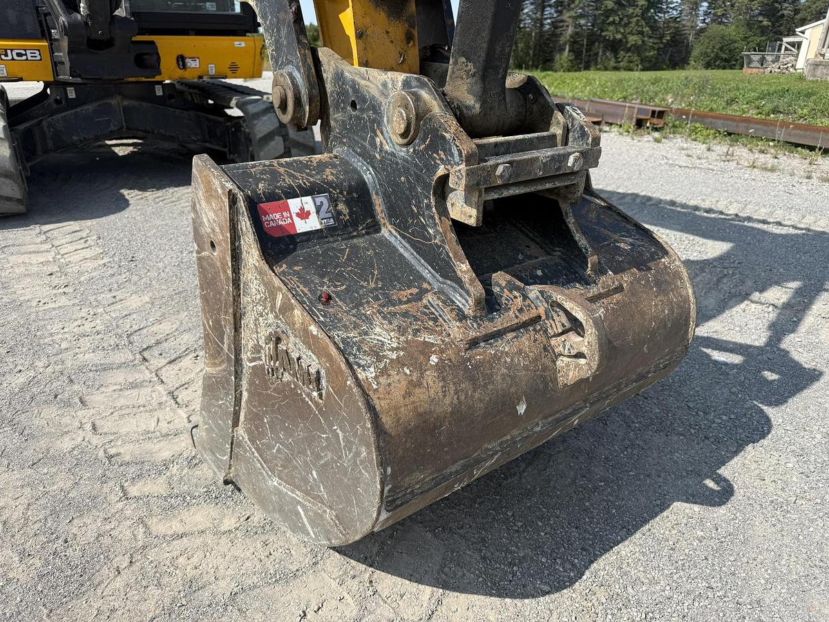 Used 2020 JCB 85Z-2 Mini Excavator, AMI Thumb, Bucket, Blade, Cab, 1093Hrs