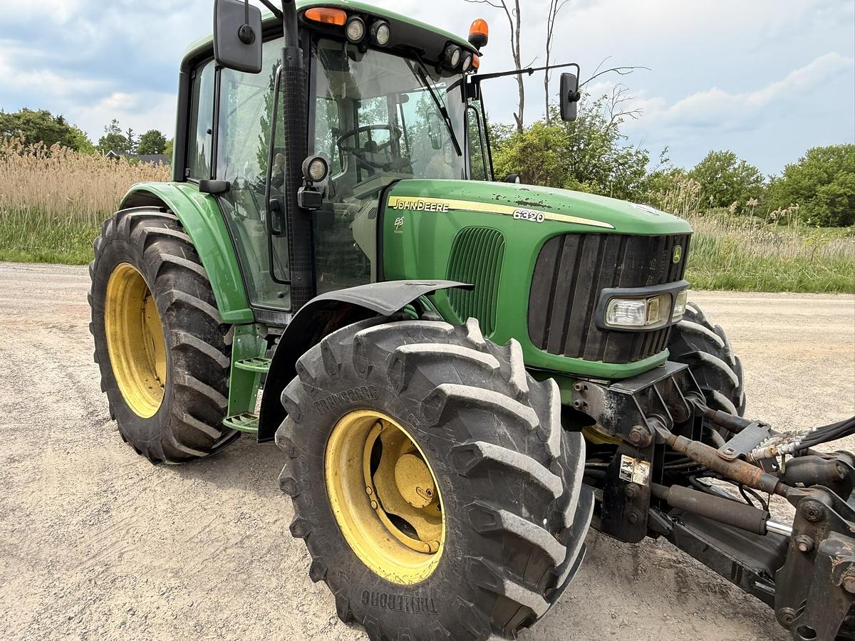 Used 2008 John Deere 6320, 24 SPD Power Quad, 9-15 HLA Blade
