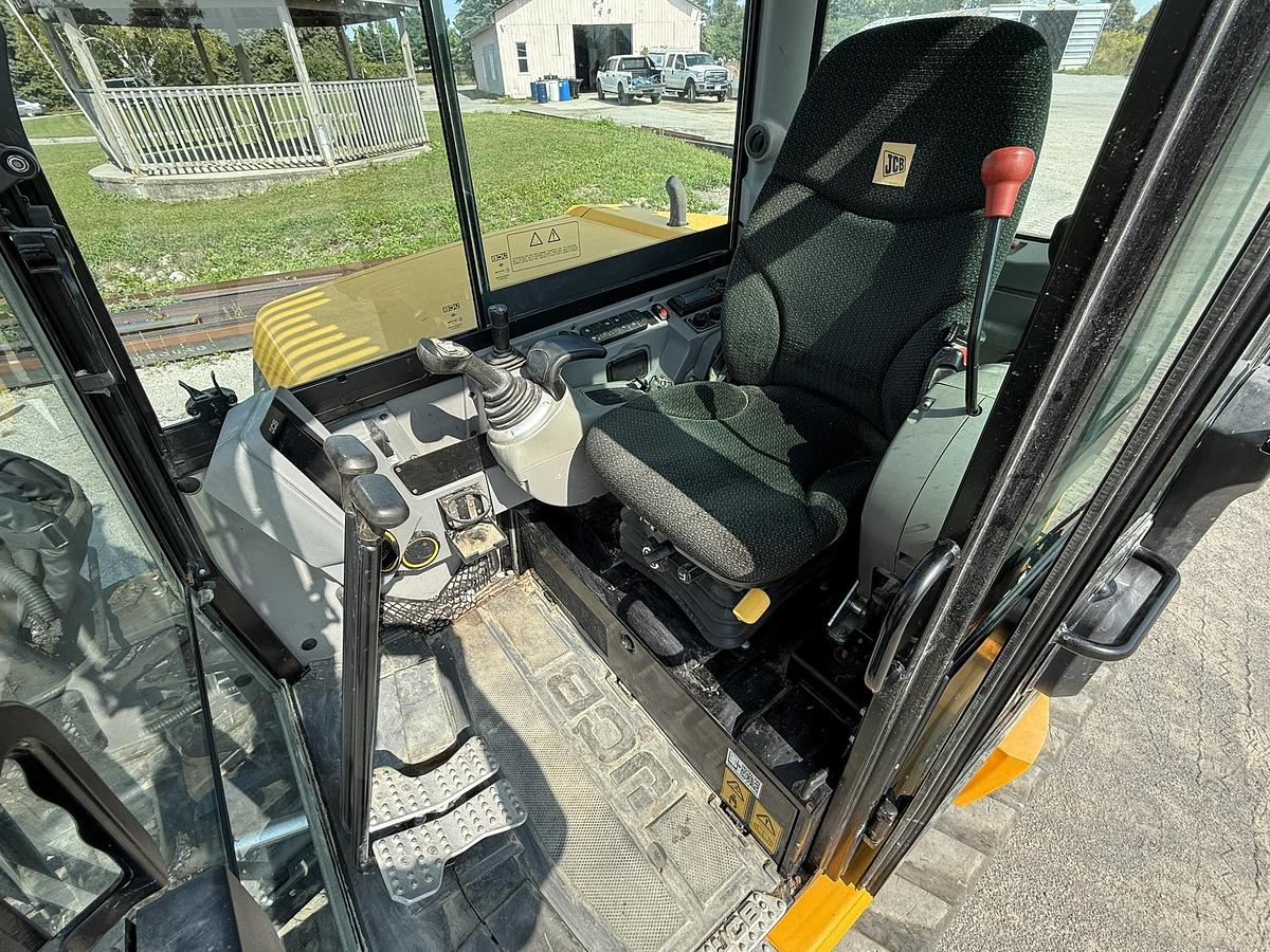 Used 2020 JCB 85Z-2 Mini Excavator, AMI Thumb, Bucket, Blade, Cab, 1093Hrs