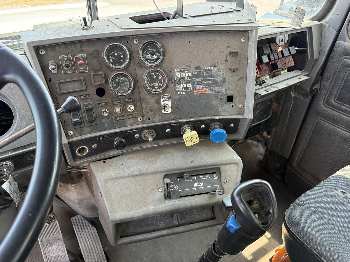 Used 1999 Mack Truck With 24' Alliston Machinery Box, 60" Belt, Honda Motor