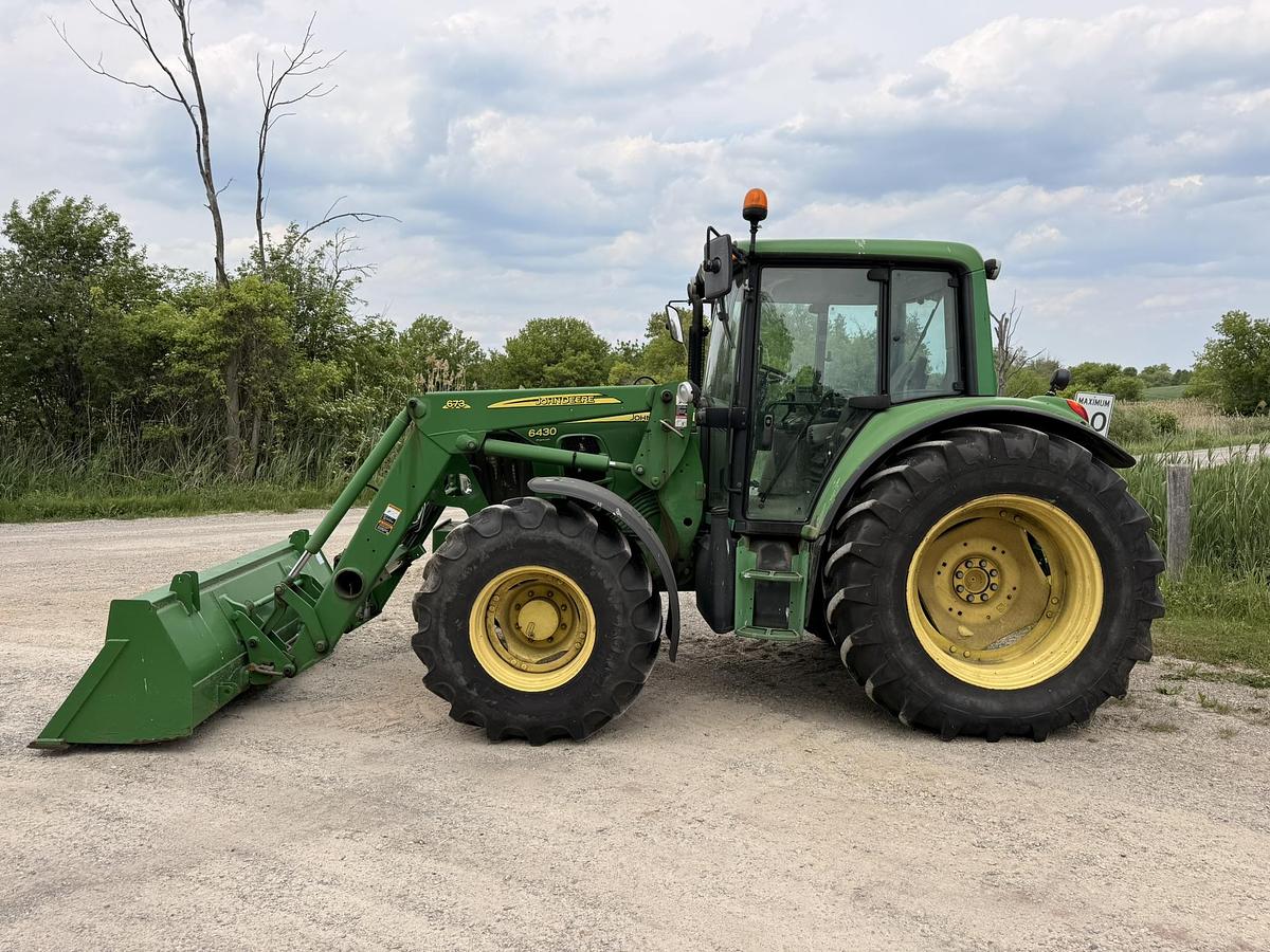 Used 2010 John Deere 6430 Premium, 673 Loader, 3,080 Hours