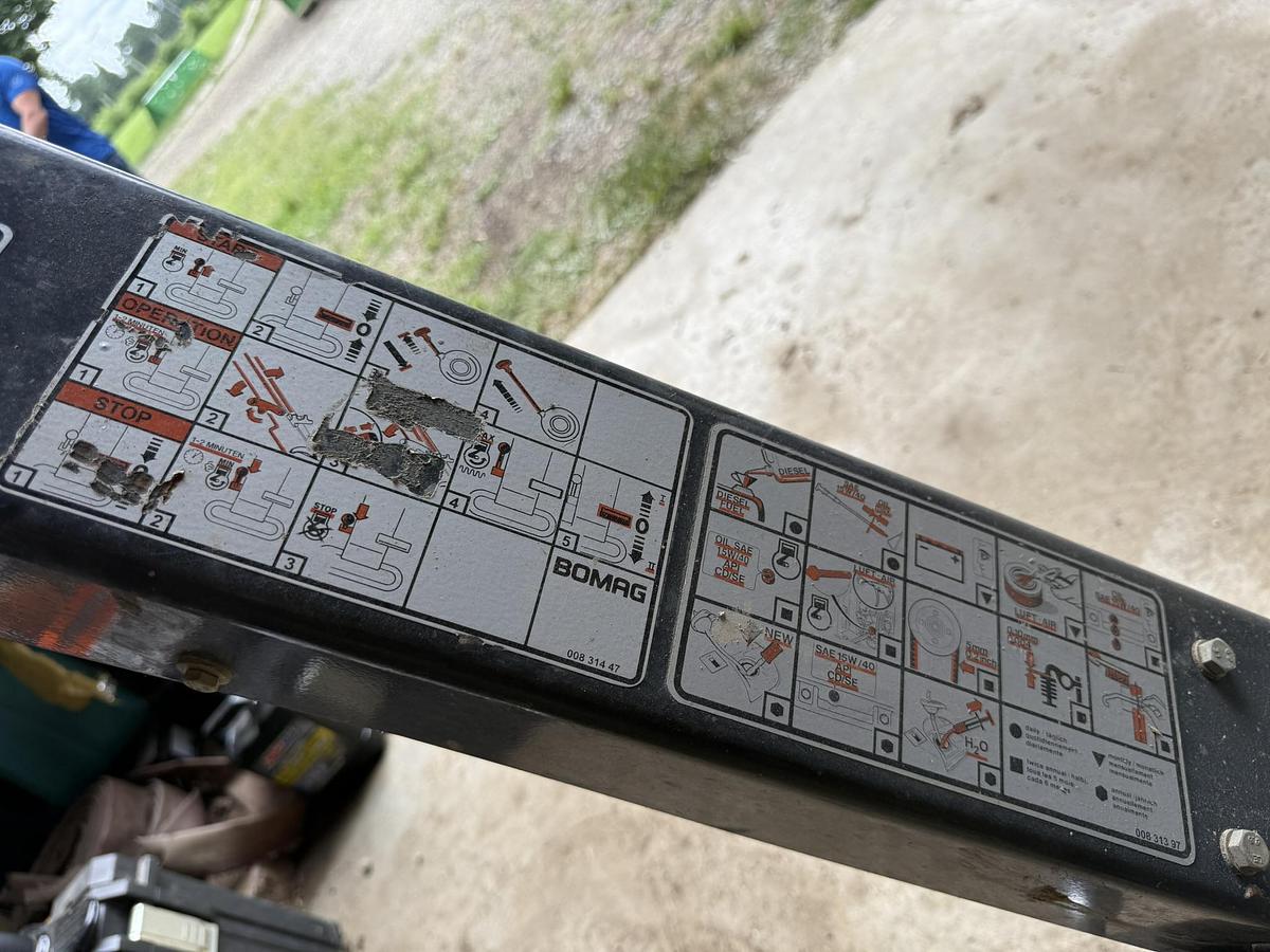 Used Bomag BPR35/38D-2 Yanmar Diesel Walk Behind Compactor