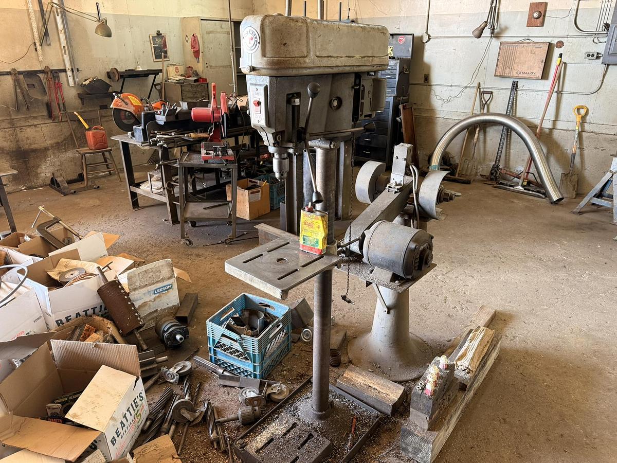 Used Shop Tools and Equipment - Press, Dill Press, Band Saw, Mill, Welder