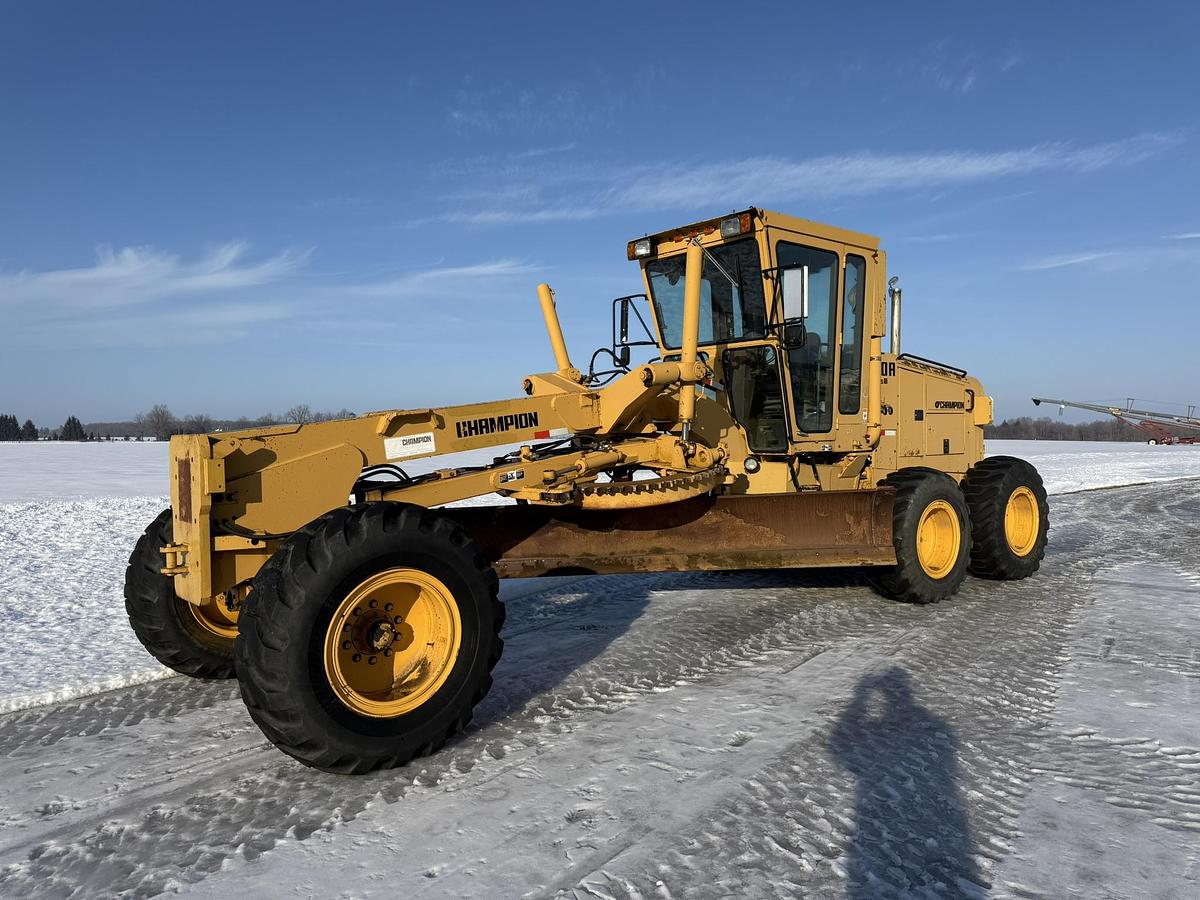 Used Champion 740A Series 3, Cab, 13' Blade, Cummins, OG Paint