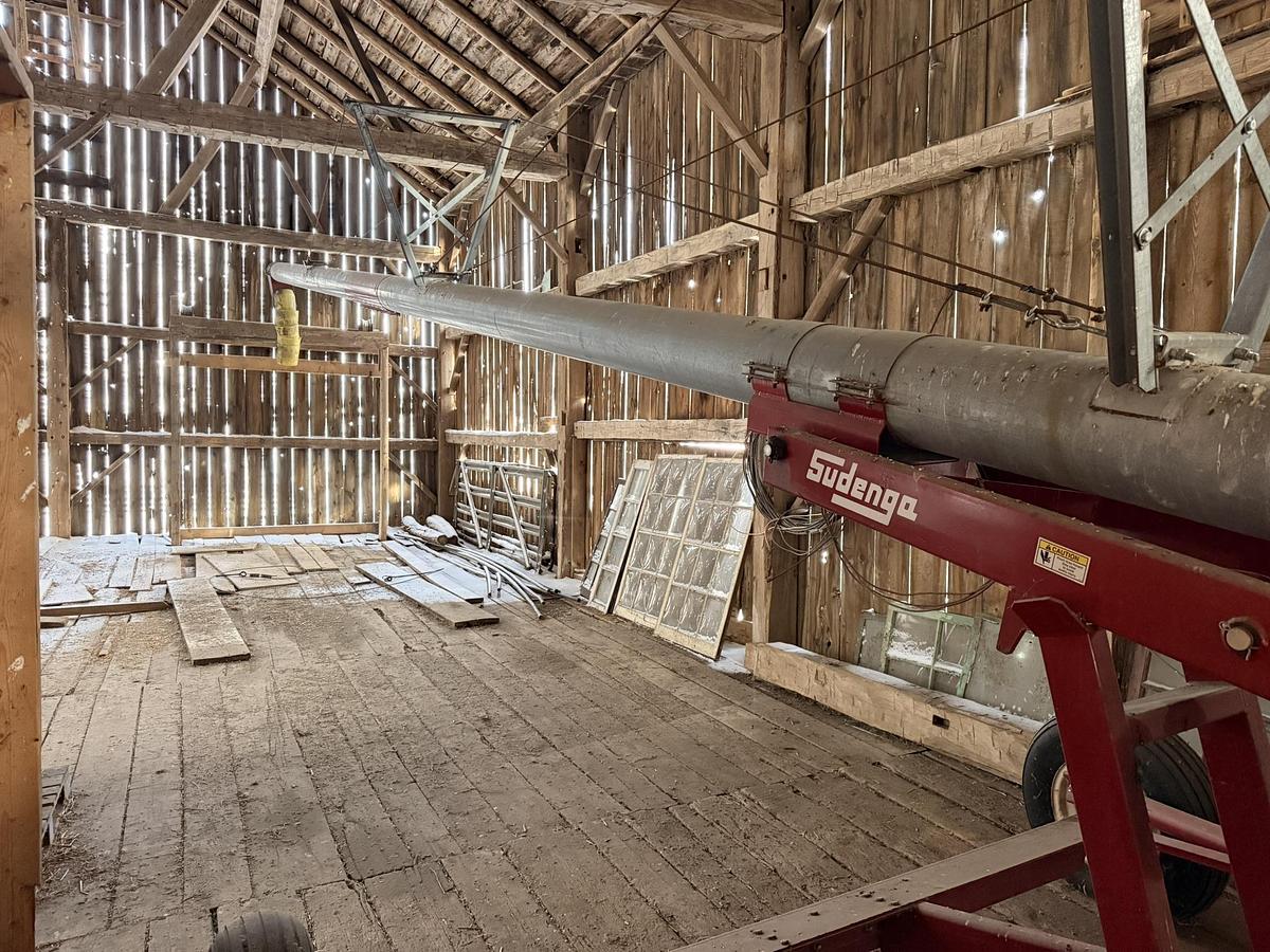 Used Sudenga 10" x 61' Auger With Swinging Fill Auger