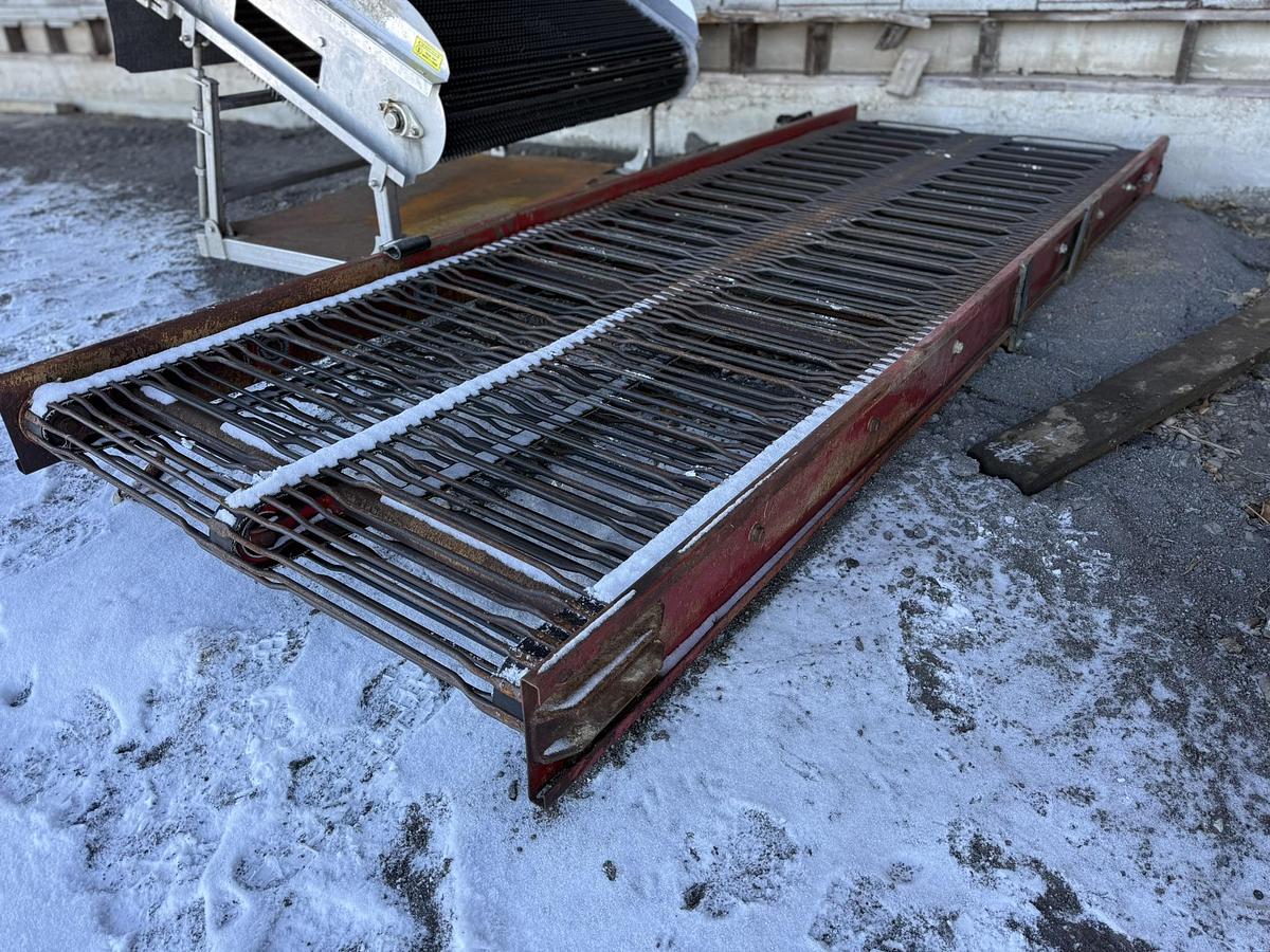 Used Belted Chain Elevator Coneyor 52" Wide 142" Long