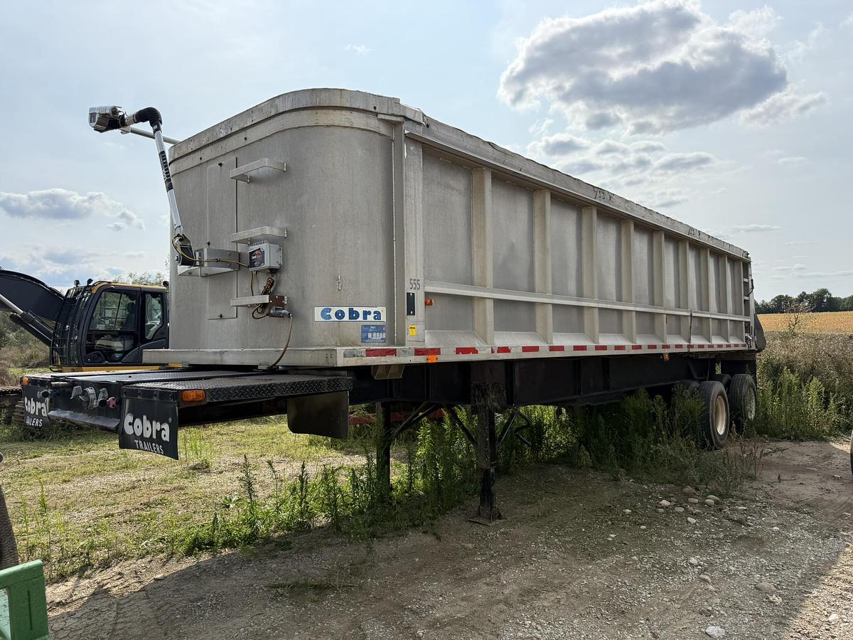 Used 1986 Cobra 40' End Dump Trailer, Electric Tarp, Hyd. Endgate
