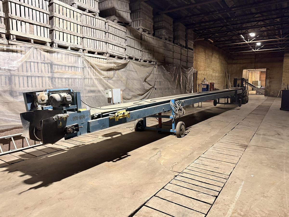 Used Alliston Machinery 50' Long by 36" Wide Belt Conveyor