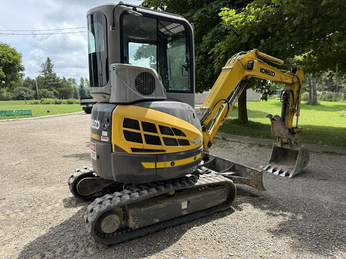 Used Kobelco SK30SR-3 Mini Excavator, Cab, Hydaulic Thumb