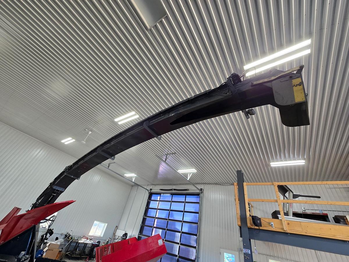 Used 2019 Dion Scorpion 300, 9ft Hay Head, 4 Row Corn Head, Processor