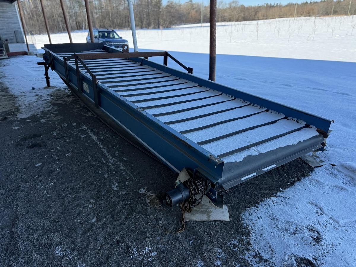 Used Alliston Machinery 20' Long By 60" Wide Elevator Conveyor