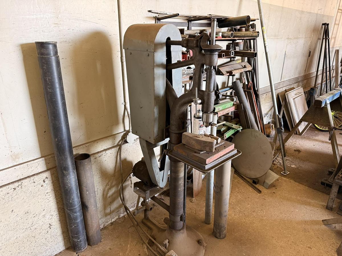 Used Shop Tools and Equipment - Press, Dill Press, Band Saw, Mill, Welder