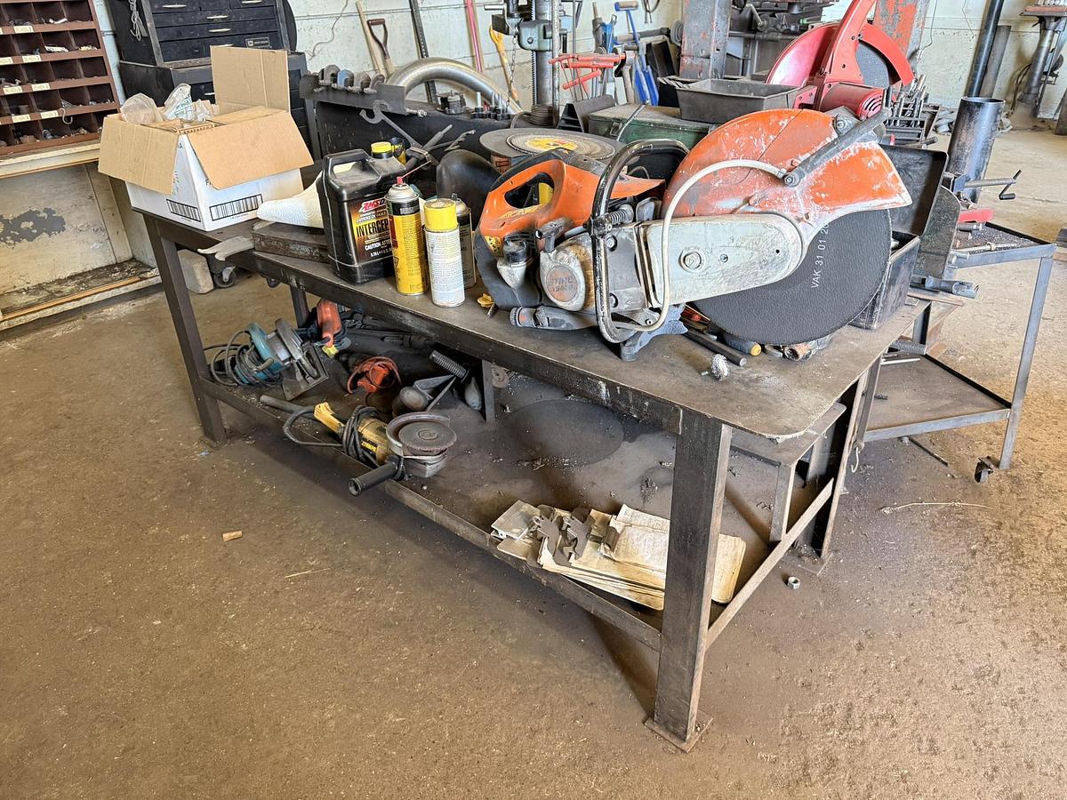 Used Shop Tools and Equipment - Press, Dill Press, Band Saw, Mill, Welder