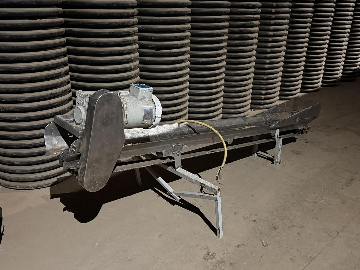 Used Stainless Conveyor, 8' Long, 6" Belt