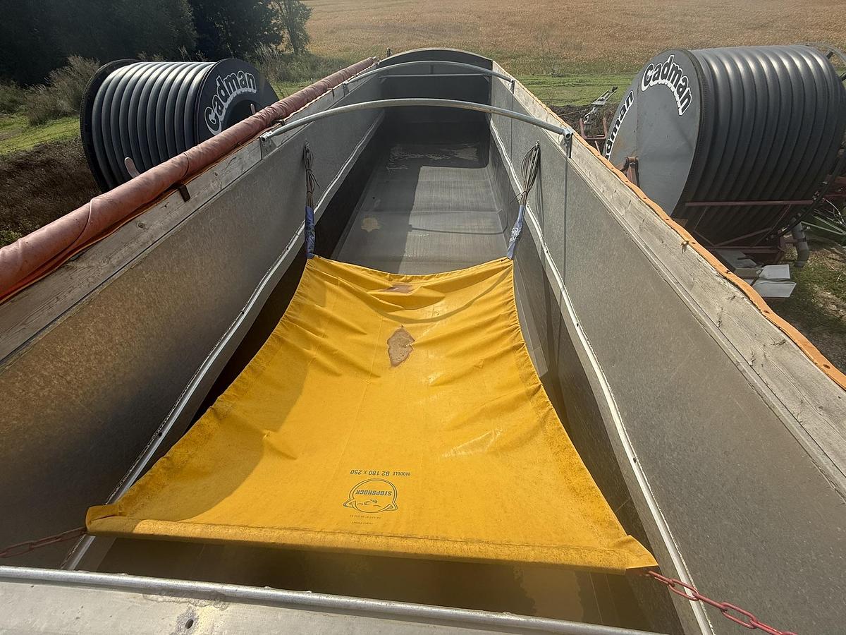 Used 1986 Cobra 40' End Dump Trailer, Electric Tarp, Hyd. Endgate