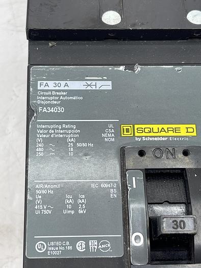 Used Square D FA3403