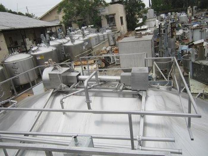 Used Tank, 4,000 Gallon, S/st, Jkt, Agit, Kusel, Cheese Vat, #S738330