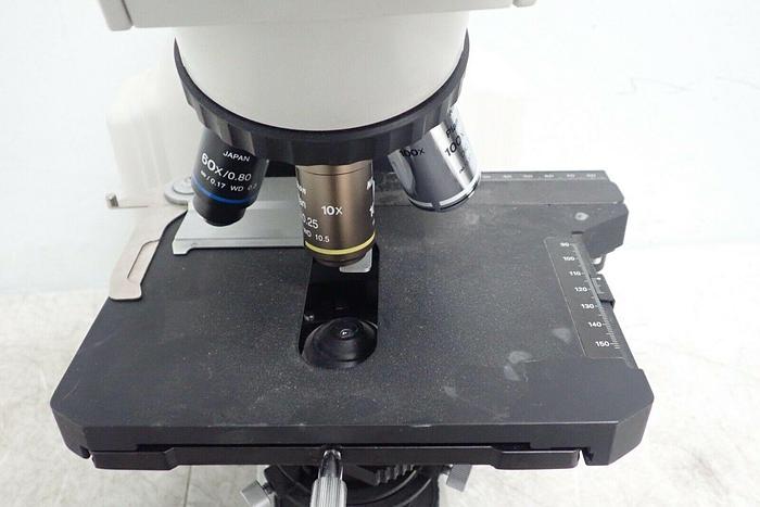 Used Nikon Model Eclipse E400 Microscope w/ 3 Objectives Plan Apo 100X, Plan 10X, 60X