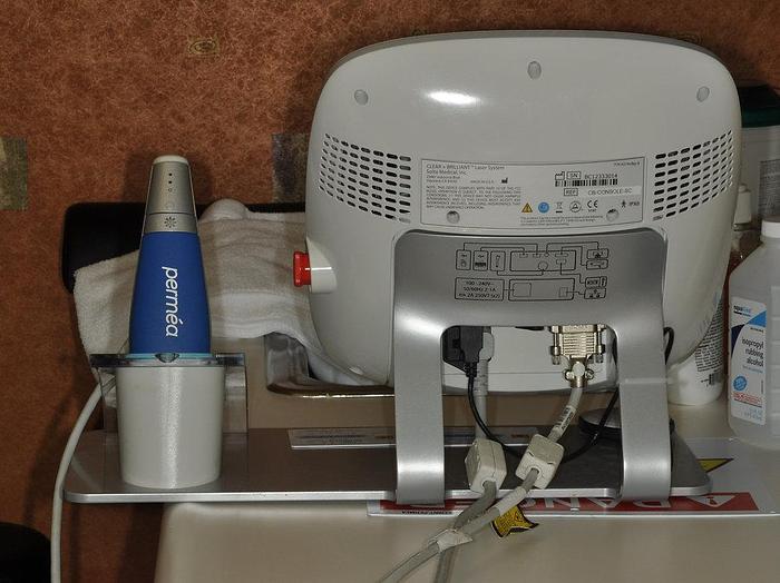 Used SoltaClear + Brilliant Clear and Brilliant & Permea Hand Pieces