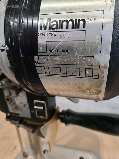 Used Maimin Sabre Type 800 Fabric Straight Blade Cutting Machine 8 inch blade