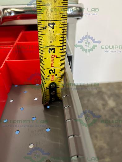 Used Lista Modular Drawer Cabinet 28" x 22" x36" Various Size Drawers w/ Casters