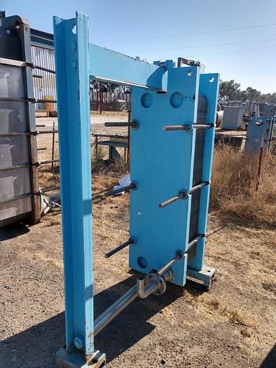 Used Heat Exchanger, Plate, 400 SF, APV, 316 S/st, (65) Plates #S742456