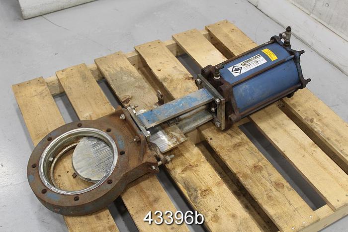 Used Dezurik 8" Air Operated Knife Gate Valve #43396