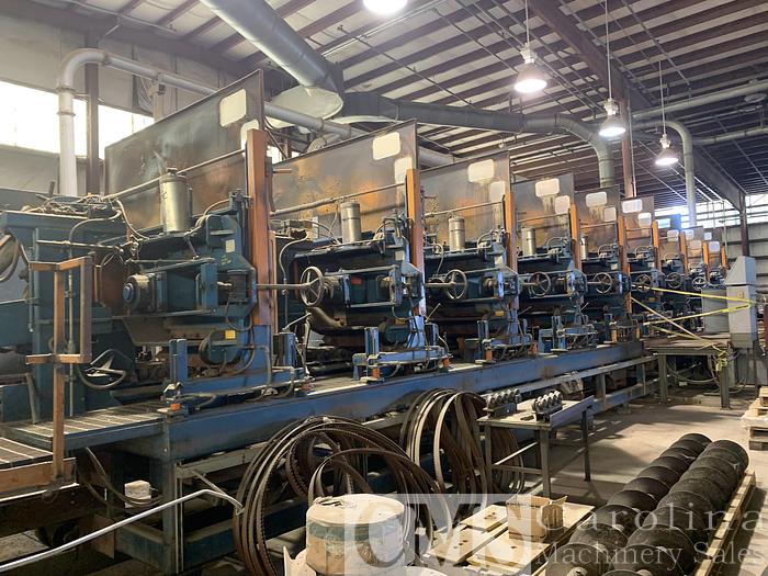 Used Brewer 9-Head Resaw Line