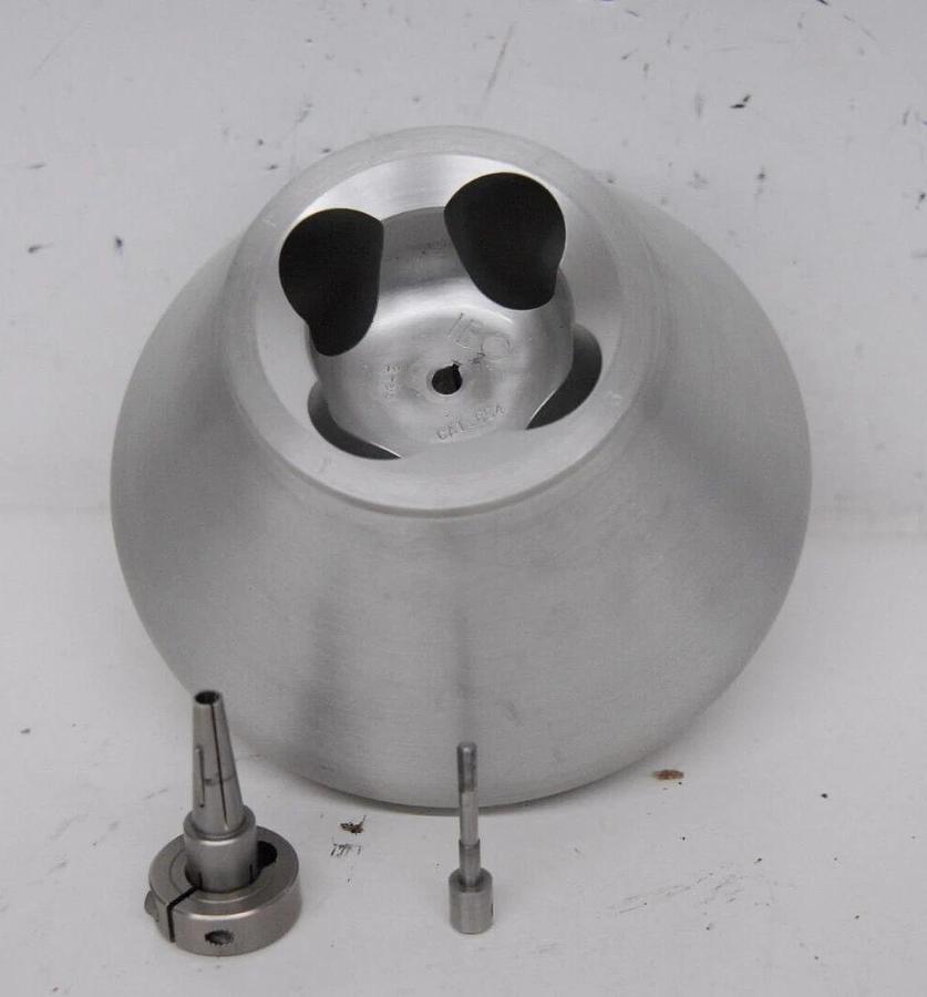 Used IEC 854 Fixed Angle Rotor 4 x 50 mL (CAT NO: 05-112-128) W/ Screw and Coupler