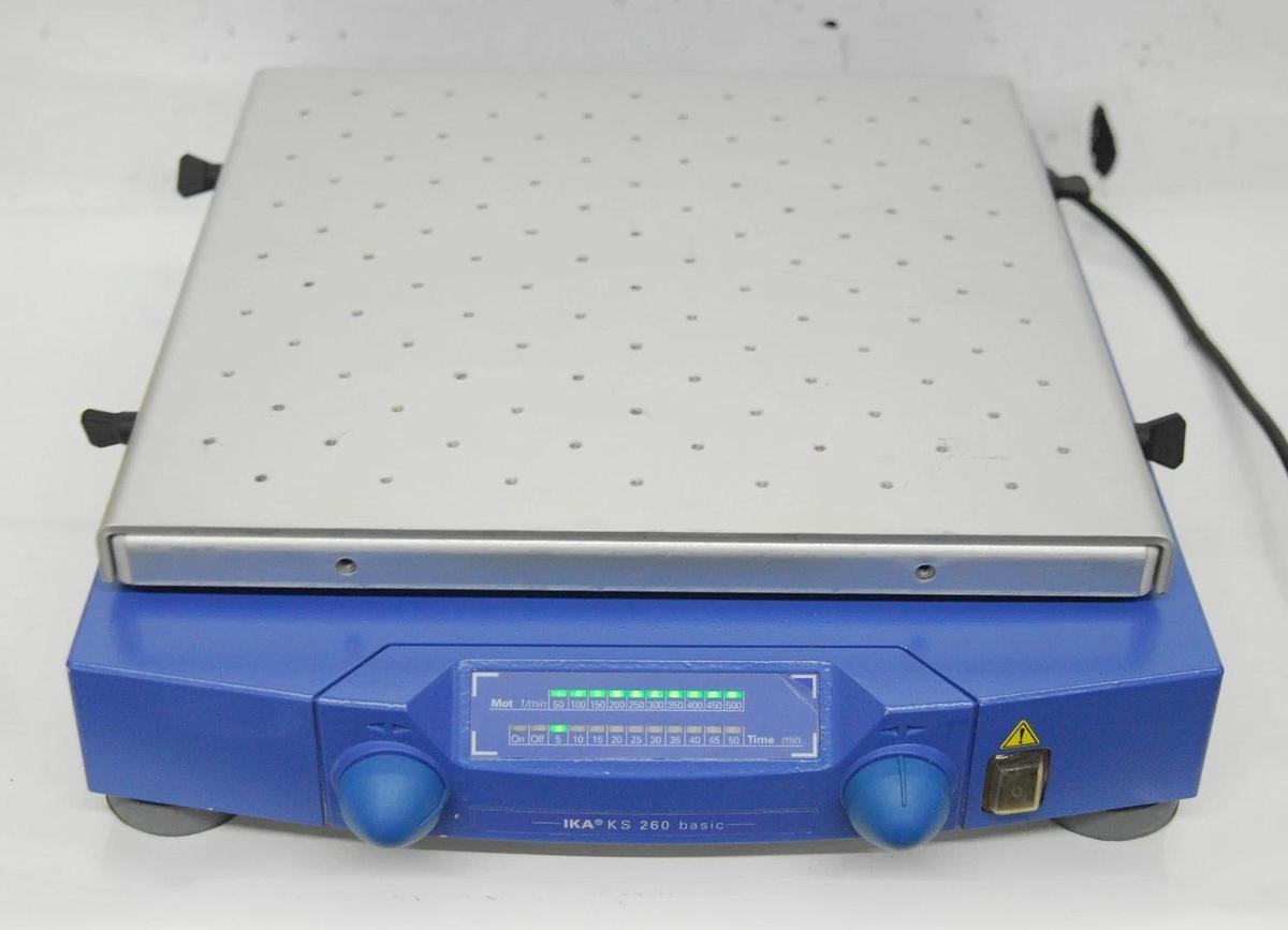 Used IKA KS 260 basic (KS 260 B S1) Orbital Shaker W/ AS 260.2 Fixing Clip Attachment