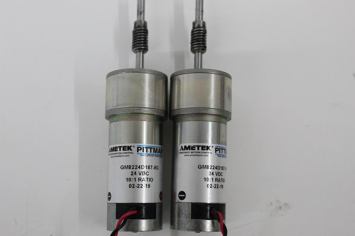 Used Pittman GM8224D187-R3 Gear Motor 10:1 Ratio 24VDC LOT OF 2