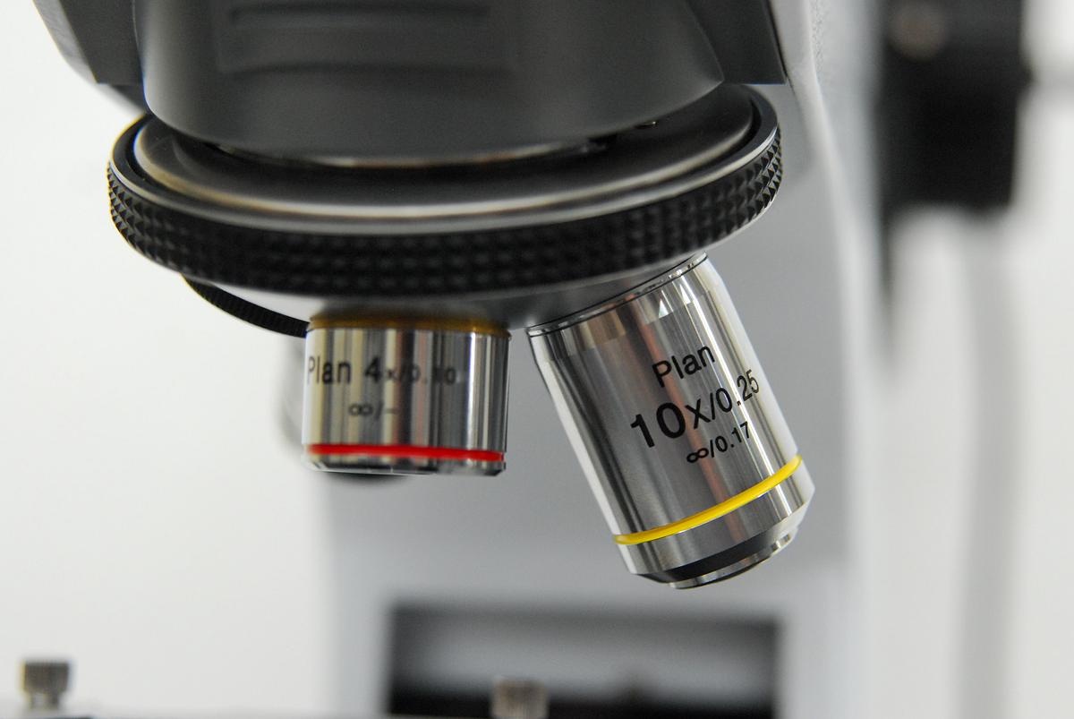 Used Labomed LB-701 Trinocular Upright Fluorescence Microscope W/ Infinite Plan Objectives, Filter Cubes