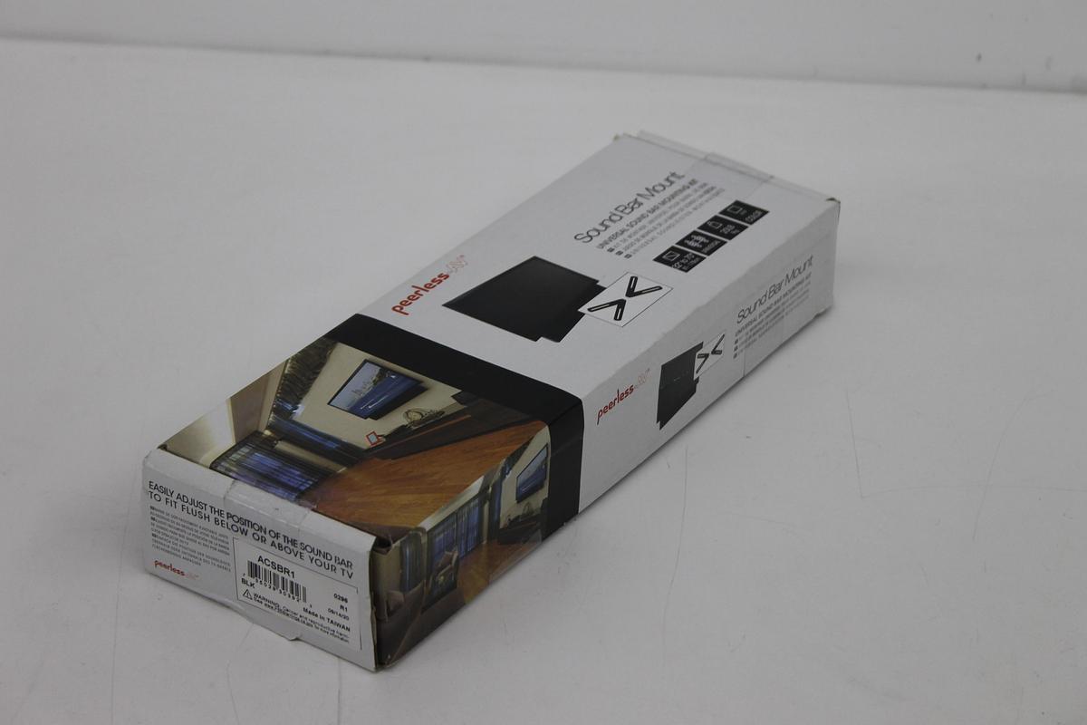 Used Peerless-Av ACSBR1 Universal Soundbar Mount - Adjustable Height - w/ Hardware LOT OF 7