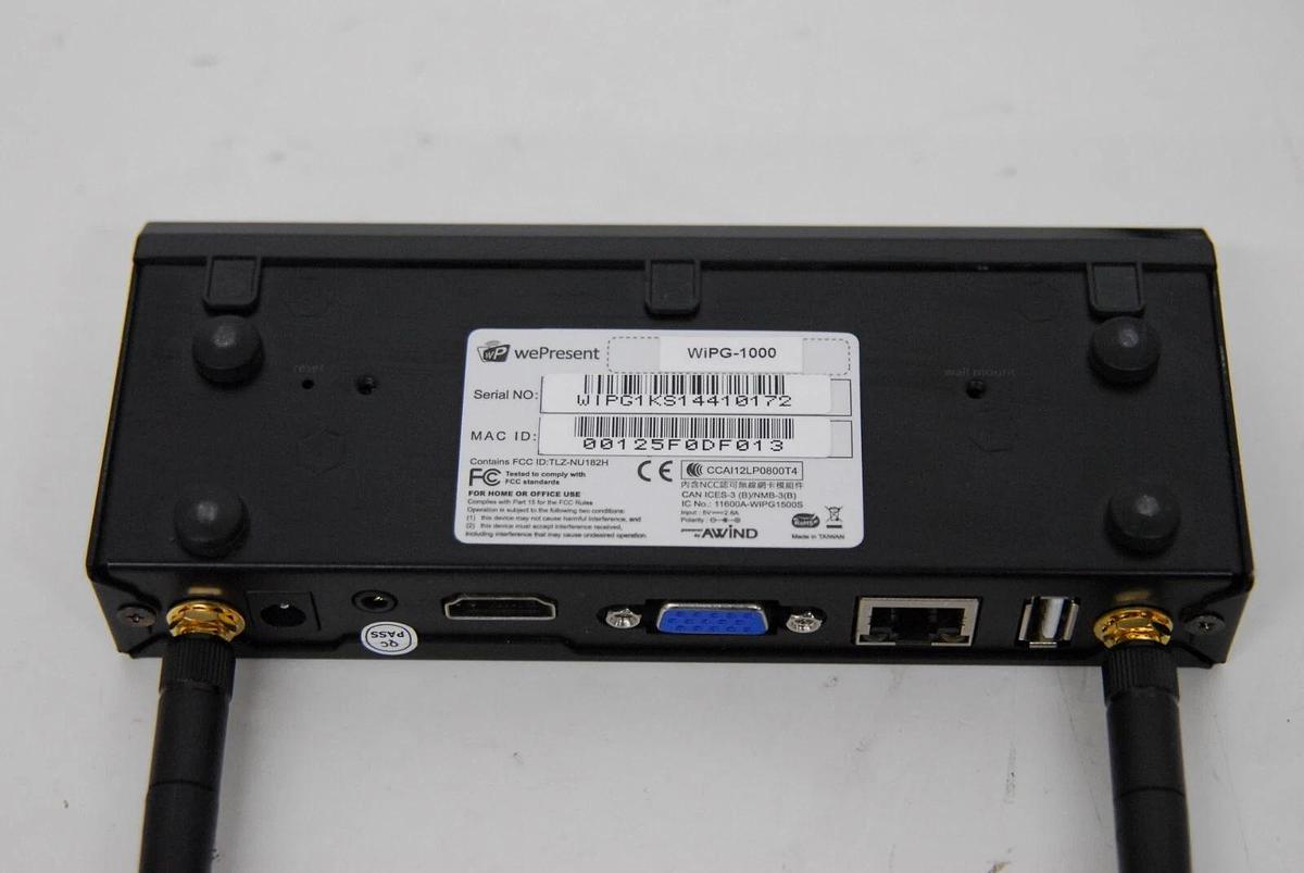 Used wePresent WiPG-1000 Wireless Interactive Presentation Gateway