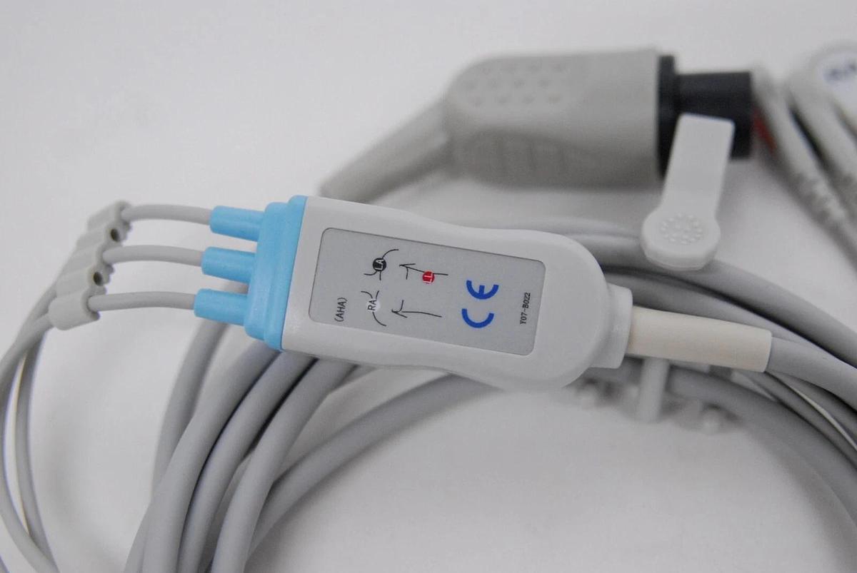 AAMI 2340RS 6-Pin 3-Lead ECG Cable