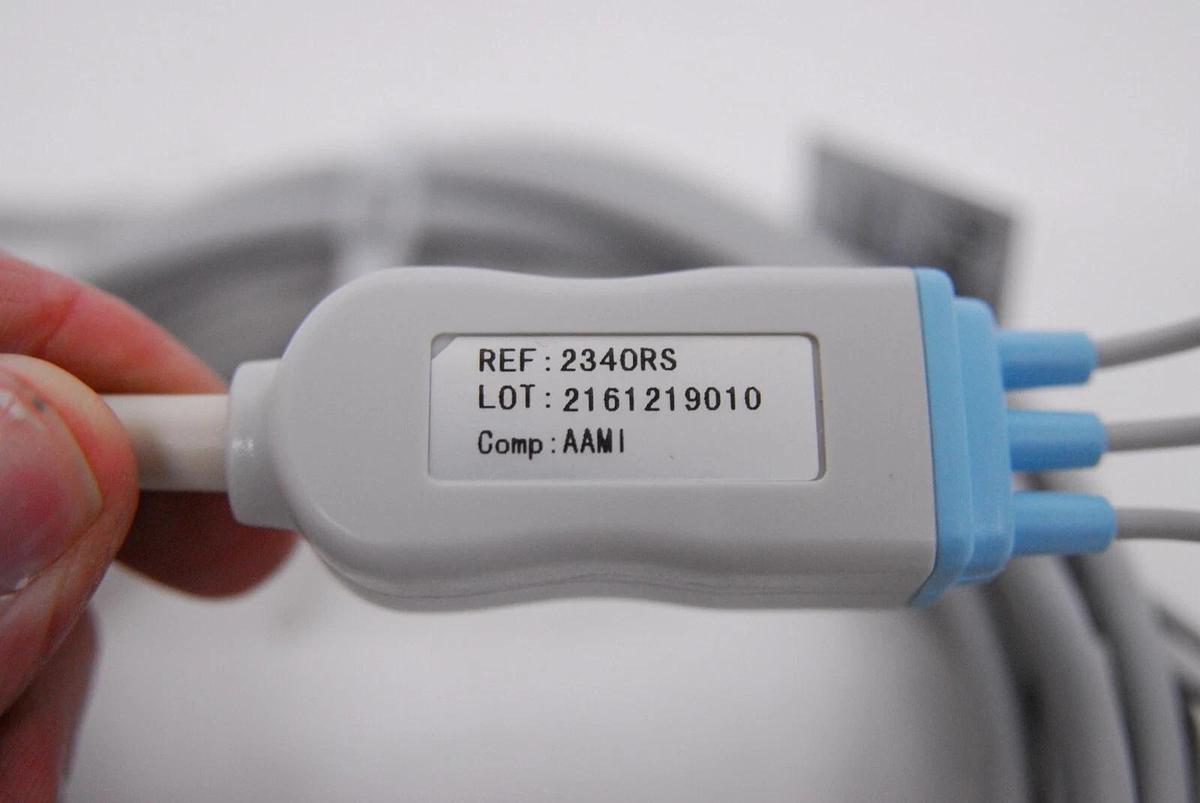 AAMI 2340RS 6-Pin 3-Lead ECG Cable
