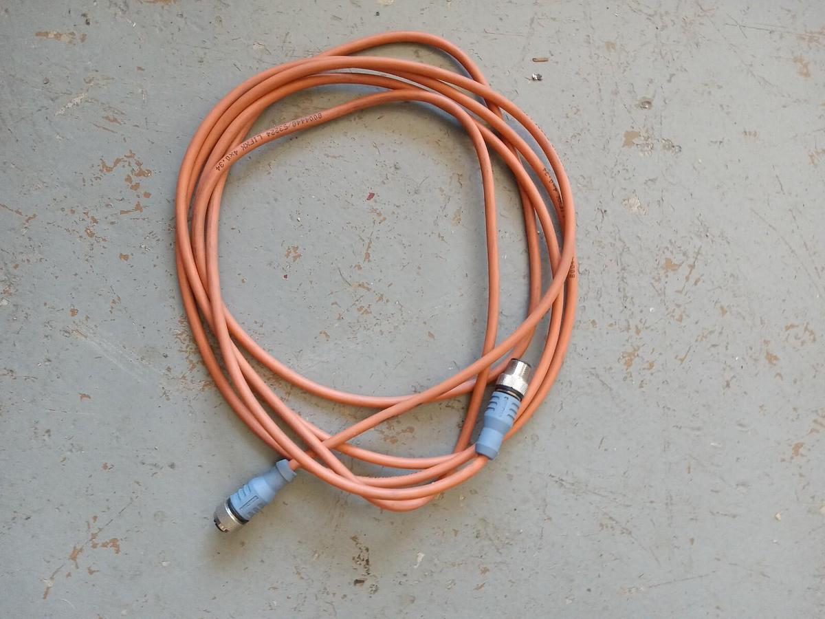 Used ESCHA 8004448/53224 4-PIN FEMALE/MALE CONNECTOR 3M (10') CABLE - CAN Devicenet